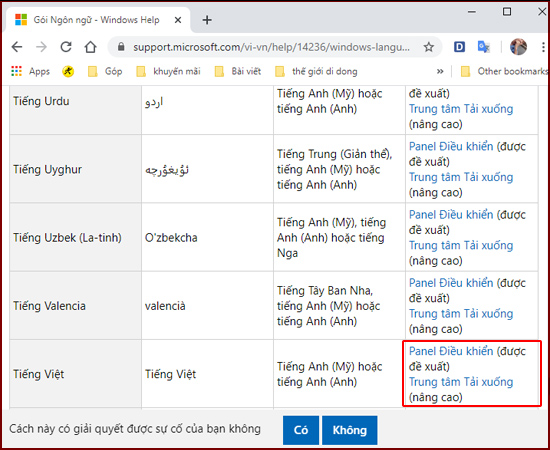 Chọn trung tâm tải xuống.